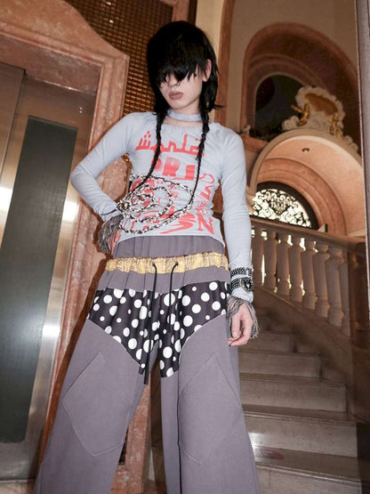 Asymmetrical Long Sleeve Top【s0000015147】