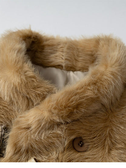 Plush Eco-Friendly Fur Coat【s0000019161】