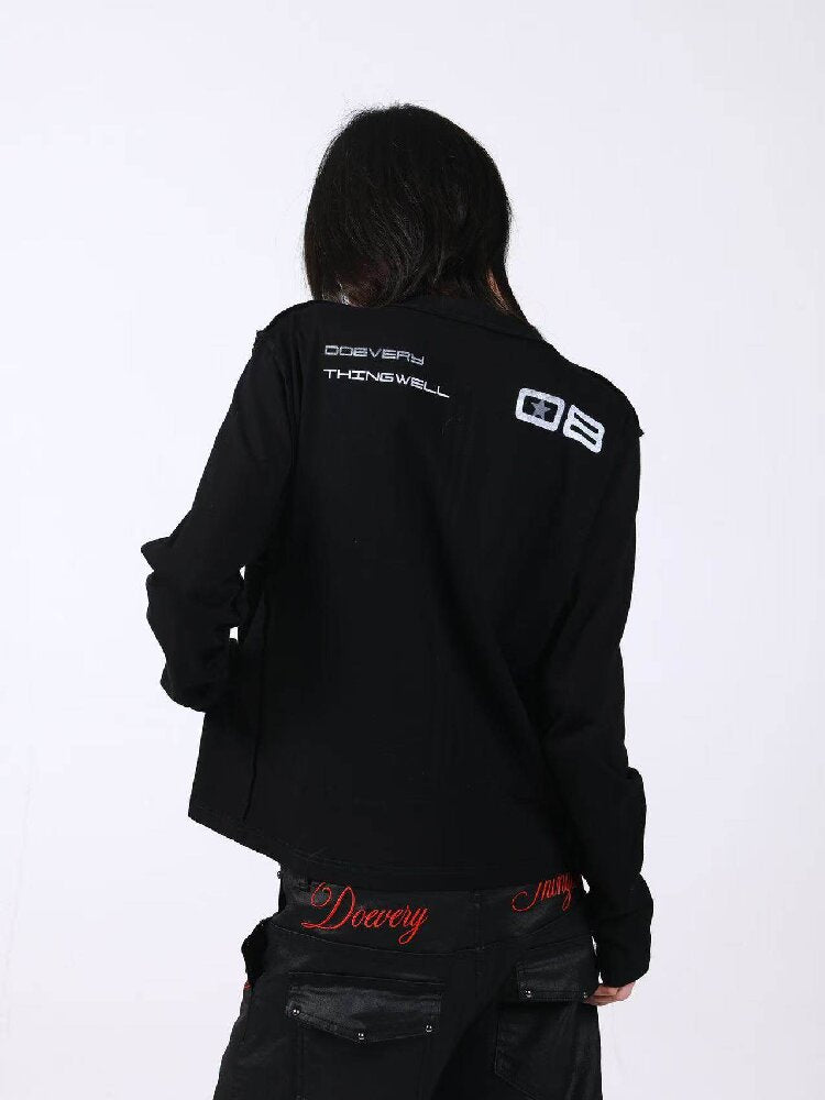 Slogan Cotton Linen Long Sleeves【s0000018193】