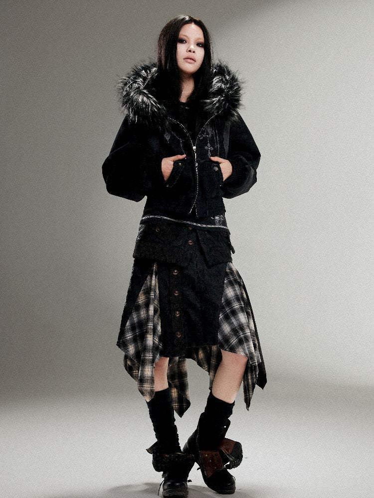 Leather Halter Long Skirt【s0000011253】