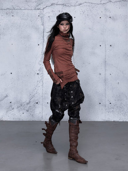 High Neck Jacquard Knit Base Top【s0000015550】