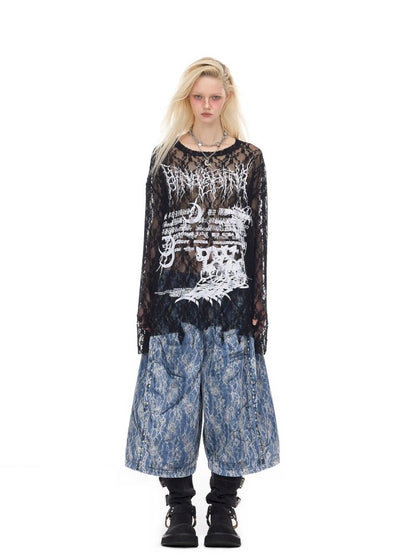 Oversized Gender-Neutral Layered T-Shirt【s0000012989】