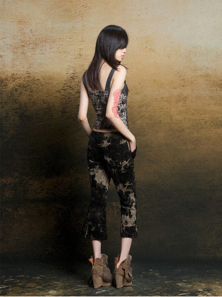 Patchwork Corset Camisole Top【s0000011812】