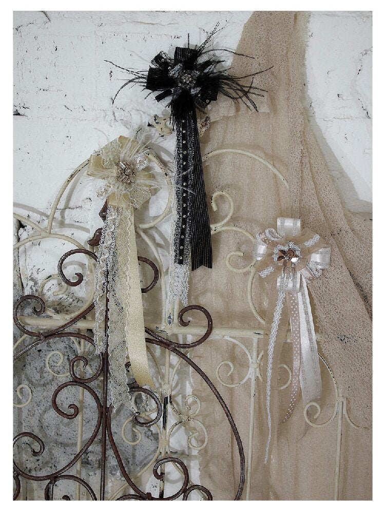 Court Lace Satin Ribbon Brooch【s0000017246】 – SCULTURE（エス