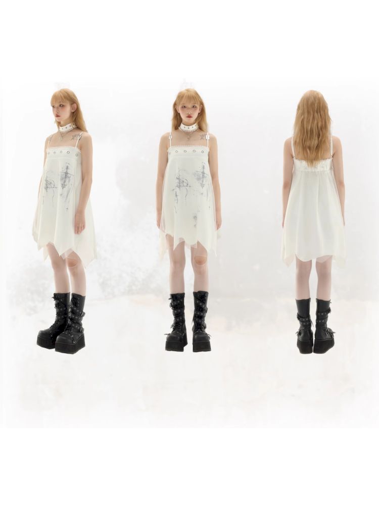 Irregular Two Wear Halter Half Skirt Dress【s0000008396】