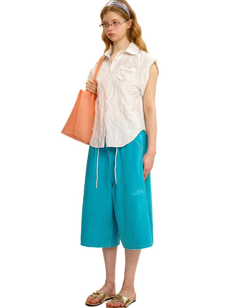 Wire Pleated Spaghetti Skirt Set【s0000017410】