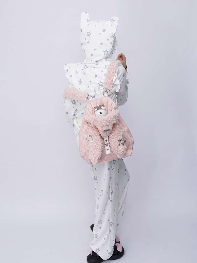 Rabbit Ears Cute Fur Crossbody School Bag【s0000014616】