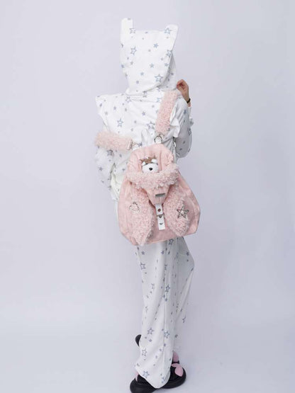 Rabbit Ears Cute Fur Crossbody School Bag【s0000014616】