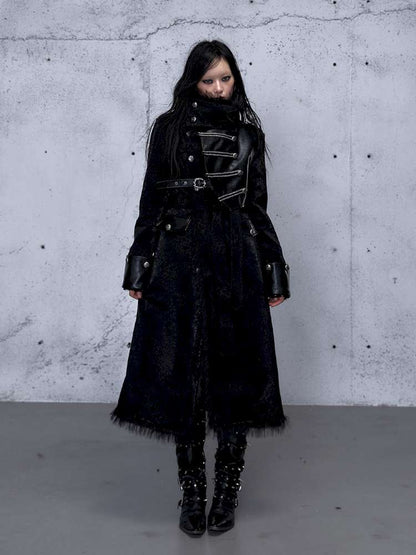 Dark Court Leopard Suede Fur Coat【s0000014925】