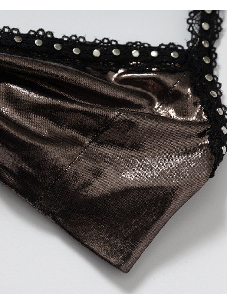 Punk Metallic Bikini Short T-Shirt【s0000016978】