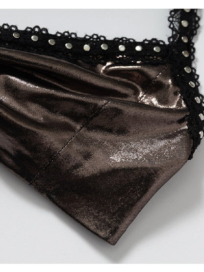 Punk Metallic Bikini Short T-Shirt【s0000016978】