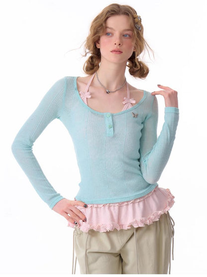 Knit Neck Vest Camisole【s0000012247】