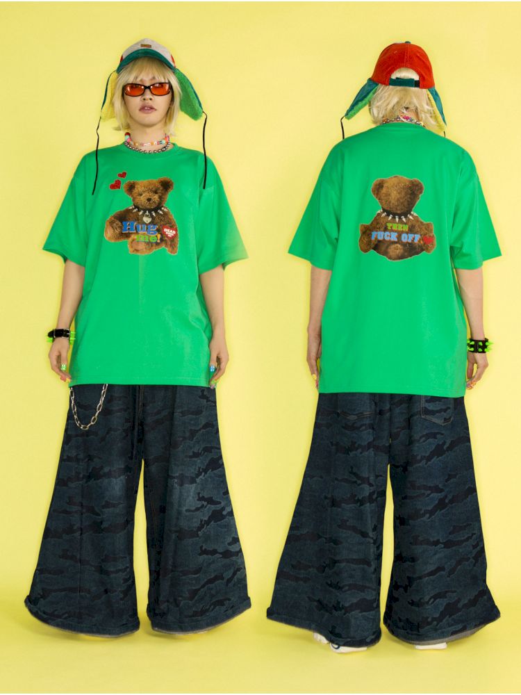 Dopamine Street Hip Hop Loose T-Shirt【s0000012459】
