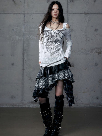 Backless Hooded Long Sleeve Bottom Top【s0000013469】