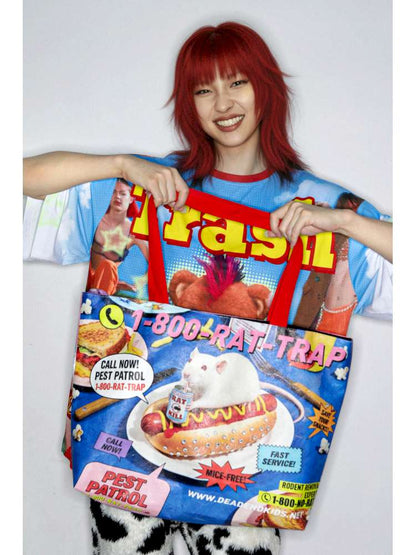 Mouse Print American Vintage Dupont Tote Bag【s0000014913】