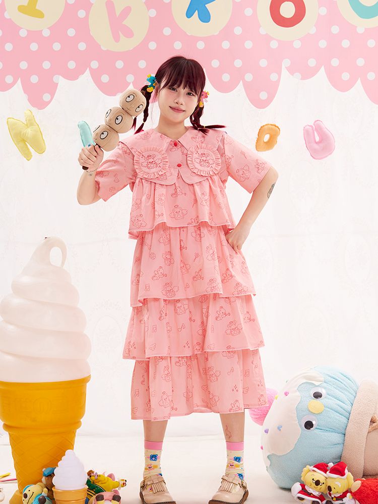 Animal Angel Pink Cake Halter Dress【s0000013192】