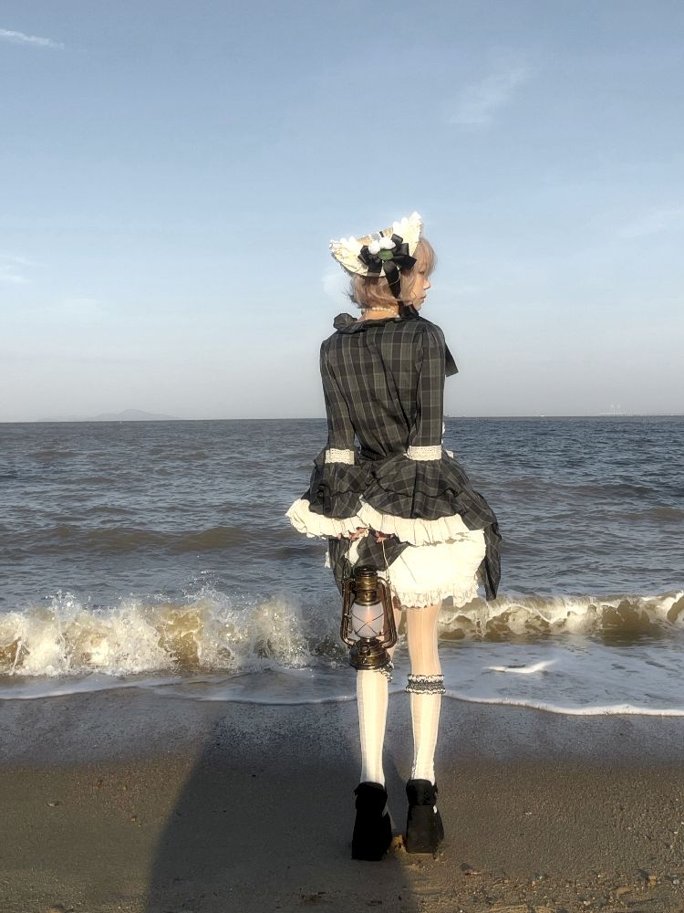 레이스 ji 슬리브 도베 테일 불규칙한 셔츠 [S0000011340]