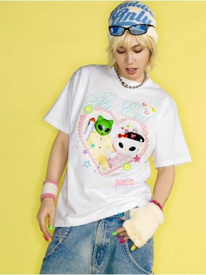 Printed Loose T-Shirt【s0000012461】