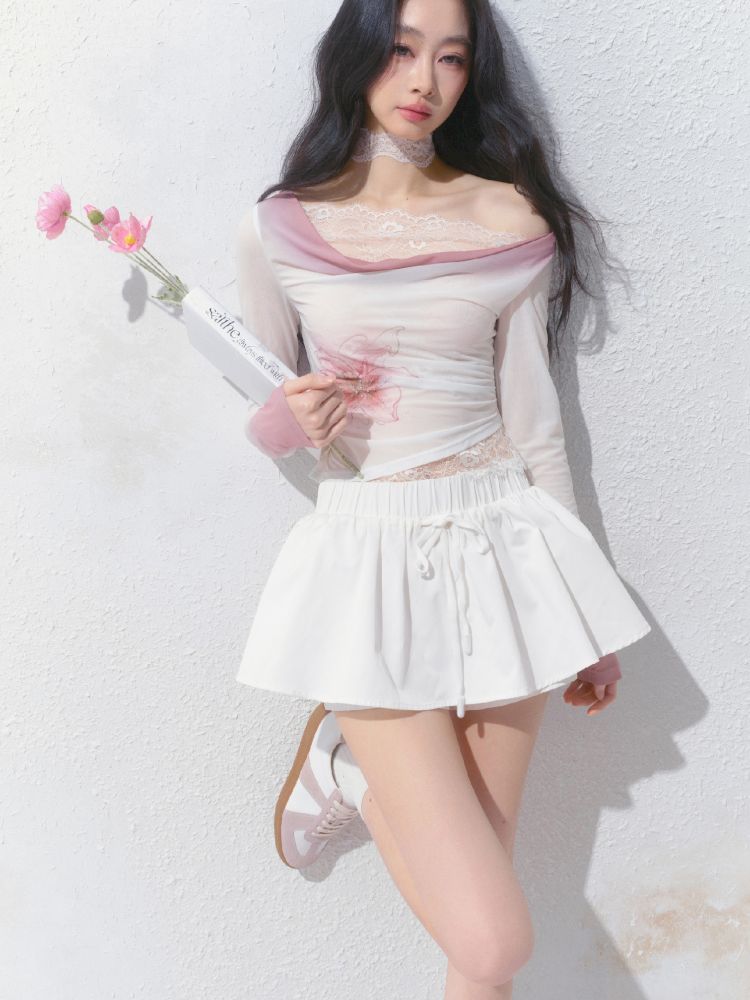 A-line Puffy Half-body Skirt【s0000012153】