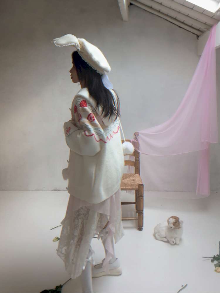 Mohair Knit Cardigan Jacket【s0000014533】