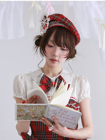 Red Vintage Antique Lolita Beret【s0000016558】