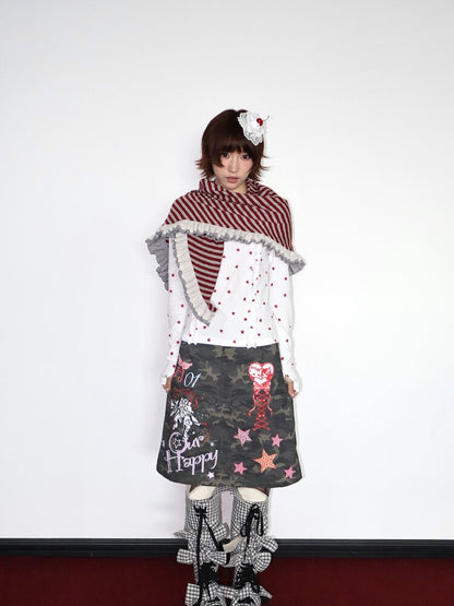 Knitted Lace Multi Wear Skirt【s0000018662】