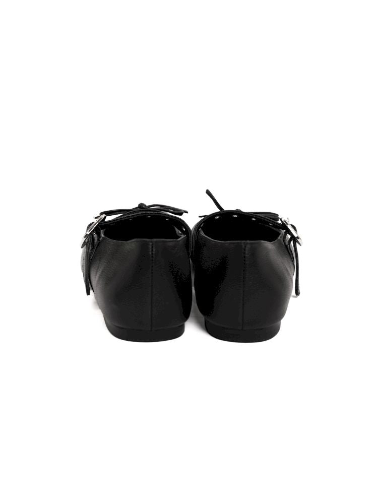 Carved Single Buckle Ballet Shoes【s0000013438】