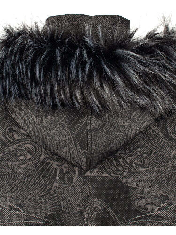 Dark Pattern Fur Collar Down Jacket【s0000018052】