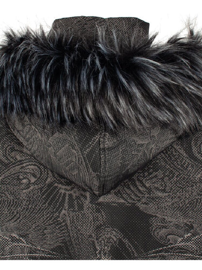 Dark Pattern Fur Collar Down Jacket【s0000018052】