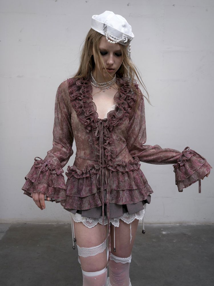 Long Sleeve Flared Sun Protection Shirt【s0000012328】