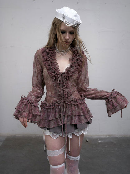 Long Sleeve Flared Sun Protection Shirt【s0000012328】