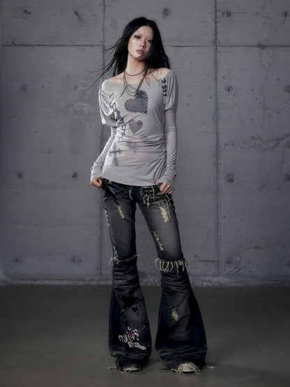 Long Sleeve Knit Bottom Shirt【s0000013465】