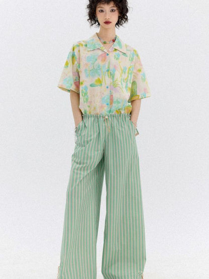 Full-print short-sleeved shirt【s0000012951】
