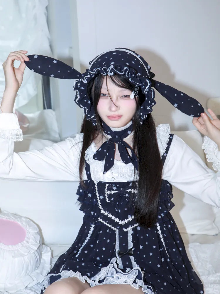 ワンピース herlipto PolkaDotSideBowPleatedDress Herlipto Tiered Polka Dot Long Dress♡