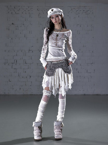Baroque Wings Embroidered Slim Shirt【s0000015939】