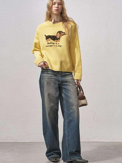 Soft Glutinous Round Neck Sweater【s0000015215】