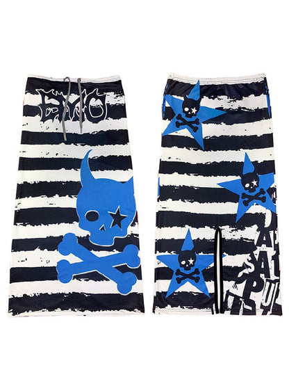 DeadEndKids Retro Print Long Skirt【s0000019126】