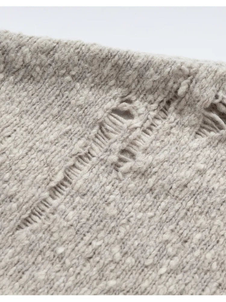 Lazy Knit Batwing Hooded Sweater Jacket【s0000014112】