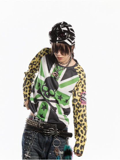 American Flag Skull Long Sleeve【s0000019127】