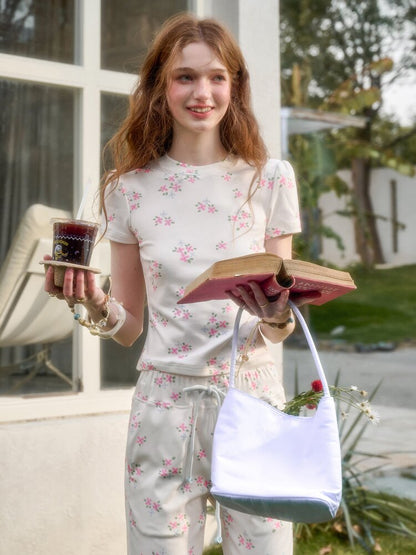 Blue Velvet Cotton Flower Dress【s0000015623】