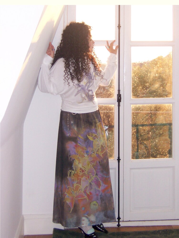 Dance Of Dawn Lily Orchid Skirt【s0000015454】