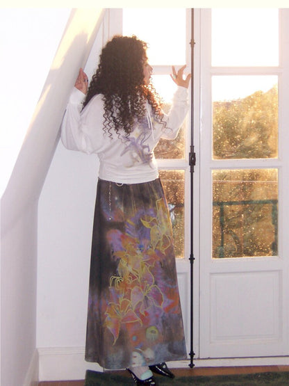 Dance Of Dawn Lily Orchid Skirt【s0000015454】