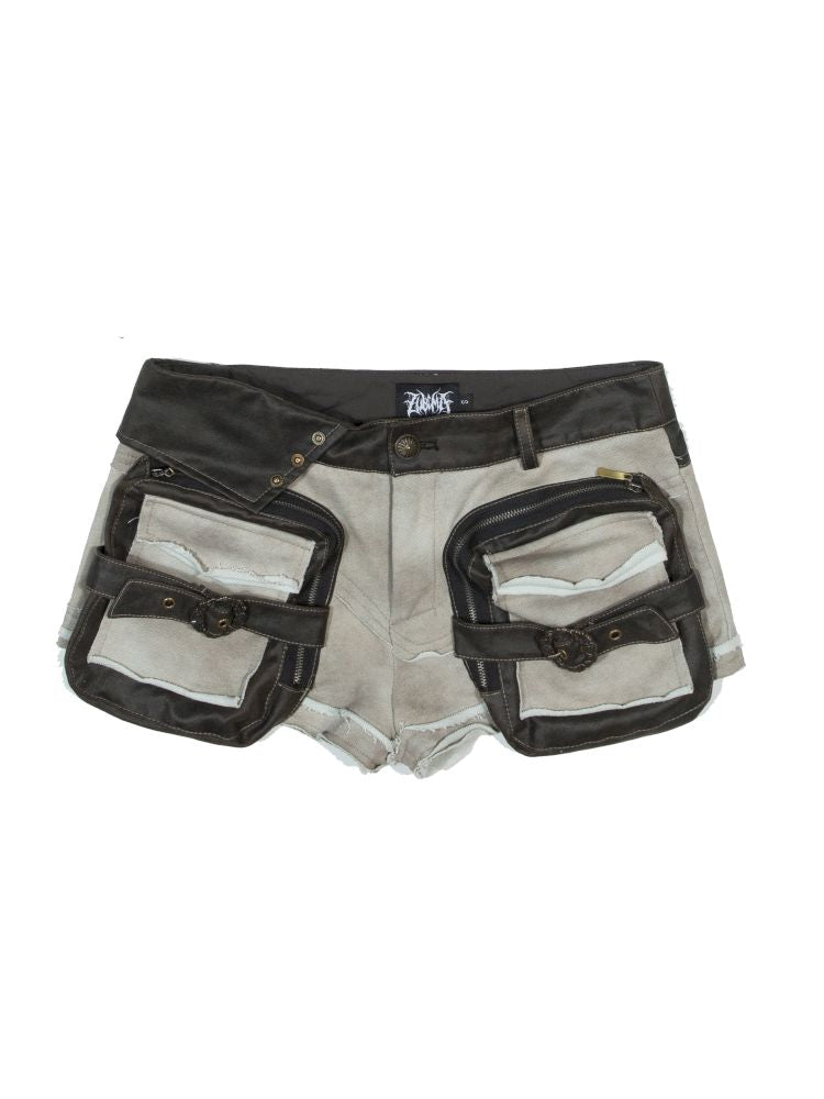 Multi-pocket low-rise shorts【s0000012307】