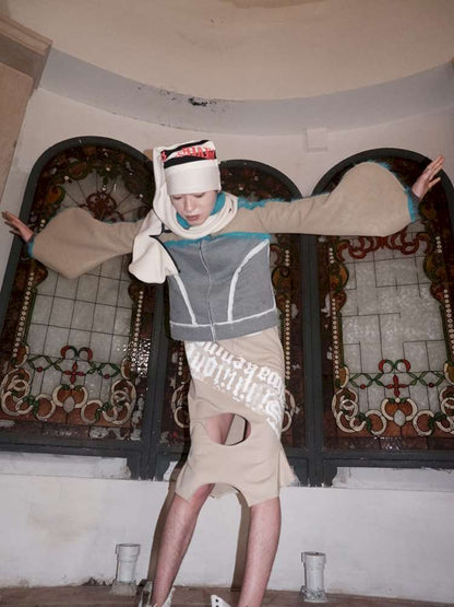 Fur Paneled Polar Fleece Coat【s0000015148】