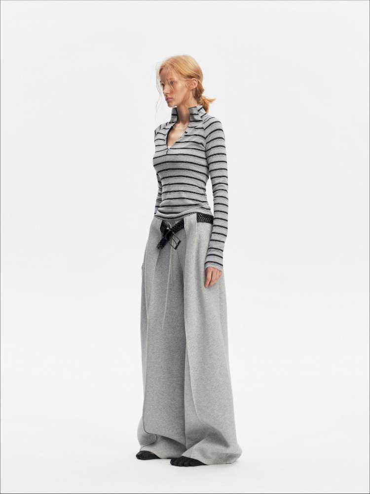 Vintage Striped Slim Knit Top【s0000015059】