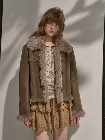 Faux Fur Collar Jacket【s0000014409】