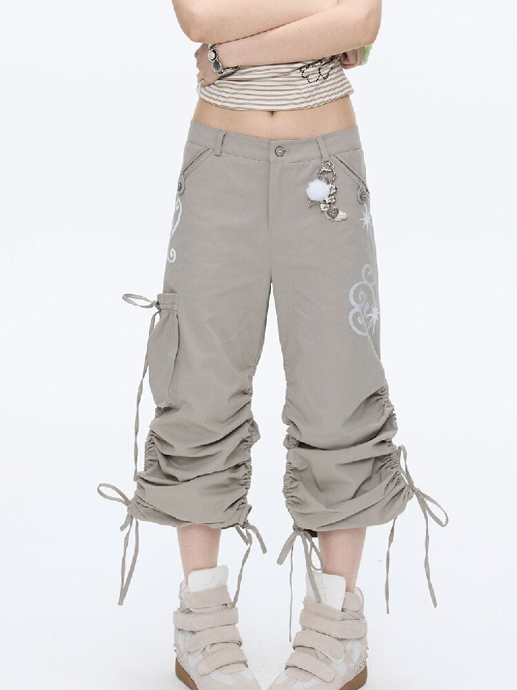 Vine Shirring Pleats Cargo Pants【s0000016376】