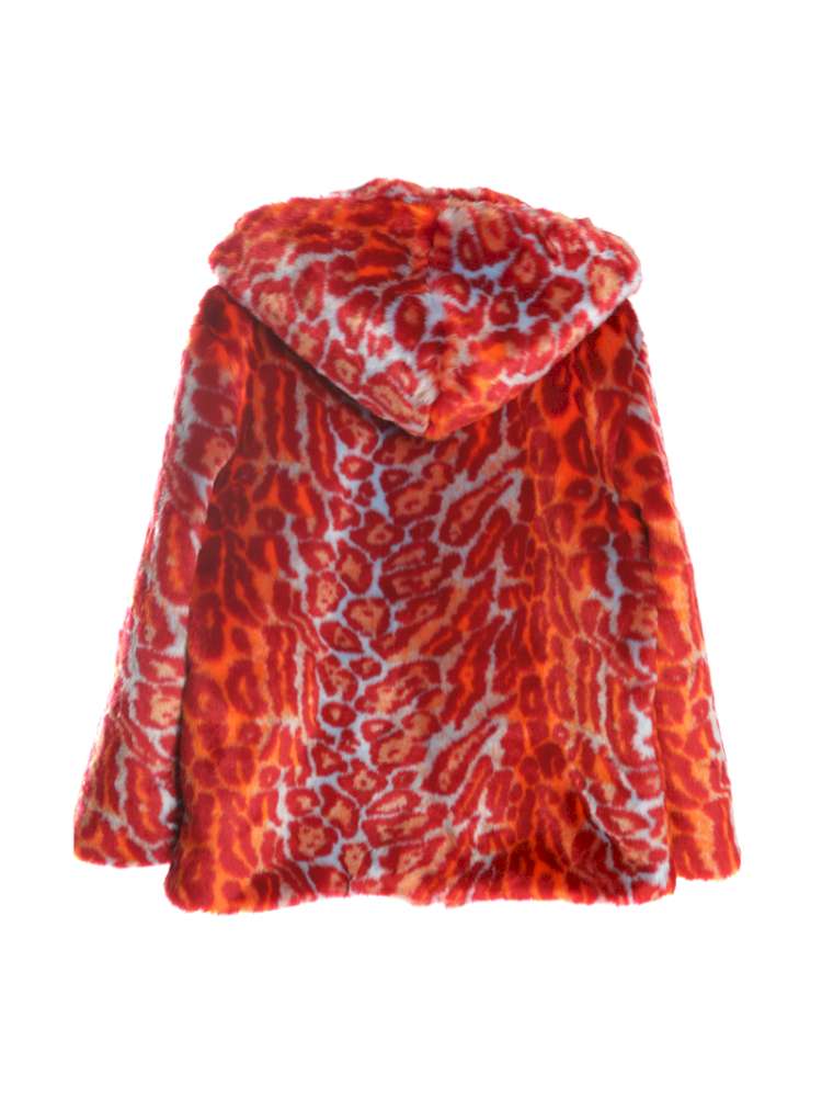 Y2K Leopard Print Cool Fur Hooded Jacket【s0000014911】