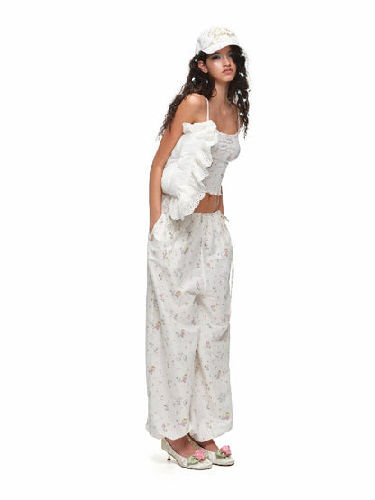 Floral Summer Pajama Shorts Set【s0000016923】