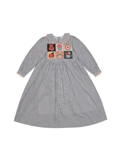 Plaid Printed Doll Neck Dress【s0000010350】